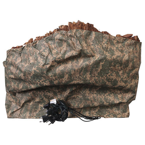 Borgo mulino e cascata 47x60x40 cm presepe napoletano 8-10 cm 5