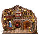 Borgo mulino e cascata 47x60x40 cm presepe napoletano 8-10 cm s1
