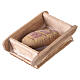 Conf. 2 pz spaselle pane scuro 1x3x3 cm presepe napoletano 8-10 cm s4