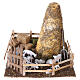Fienile con recinto 15x15x15 cm presepe napoletano 6-8 cm s1