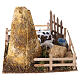 Fienile con recinto 15x15x15 cm presepe napoletano 6-8 cm s5