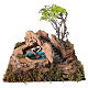 Large pond scene for 8 cm Neapolitan Nativity Scene, 20x20x20 cm s1