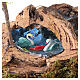 Scena laghetto piccola 10x20x17 cm presepe napoletano 8 cm s3