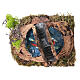 Scena laghetto piccola 10x20x17 cm presepe napoletano 8 cm s7
