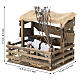 Recinto mucca e vitello 15x17x15 cm presepe napoletano 10 cm s2