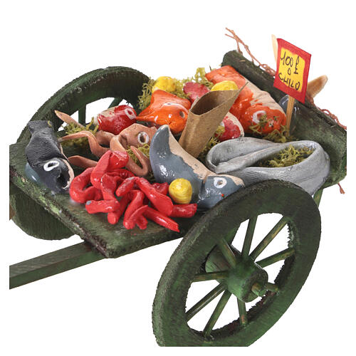 Carro pesce 5x7x13 cm presepe napoletano 10-12 cm 2