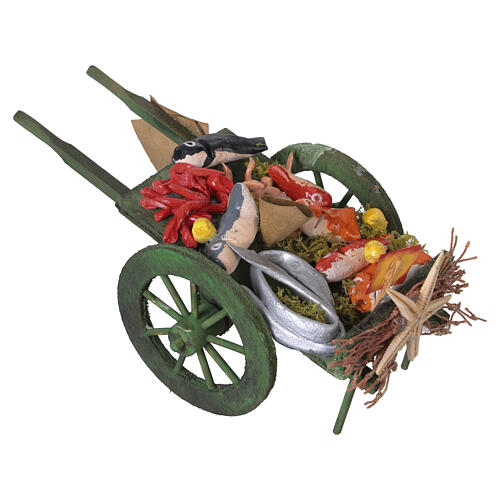 Carro pesce 5x7x13 cm presepe napoletano 10-12 cm 4