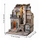 Ingresso casa con portico finestrato 75x57x50 cm stile 700 presepe napoletano 16-18 cm s2