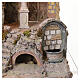 Ingresso casa con portico finestrato 75x57x50 cm stile 700 presepe napoletano 16-18 cm s3