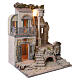 Ingresso casa con portico finestrato 75x57x50 cm stile 700 presepe napoletano 16-18 cm s4