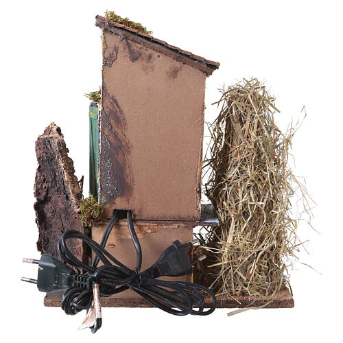 Watermill with barn for 10-12 cm Neapolitan Nativity Scene, 25x25x15 cm 4