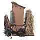 Moulin avec fenil animé 25x25x15 cm pour crèche napolitaine 10-12 cm s4