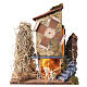 Mulino con fienile 25x25x15 cm movimento presepe napoletano 10-12 cm s1
