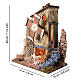 Mulino con fienile 25x25x15 cm movimento presepe napoletano 10-12 cm s2