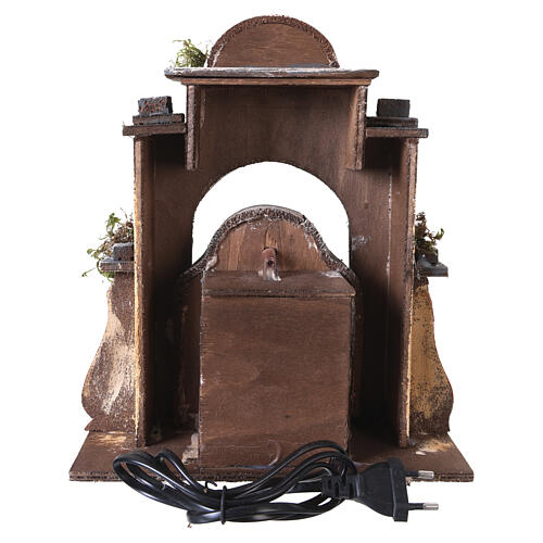 Fontana con arco 27x25x20 cm presepe napoletano 10 cm 5