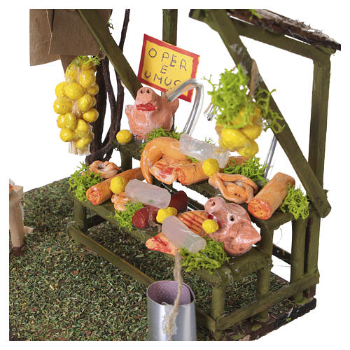 Banco carne 20x15x10 cm presepe napoletano 8 cm 2