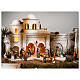 Borgo Incoronazione di spine flagellazione presepe Pasquale con statue 45x60x40 cm MODULO 7 s1