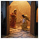 Annunciazione e Natività presepe Pasquale con statue 40x60x30 cm MODULO 1 s2