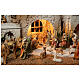 Annunciazione e Natività presepe Pasquale con statue 40x60x30 cm MODULO 1 s5