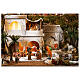 Battesimo e Nozze di Cana 35x60x40 cm presepe pasquale con statue 9 cm MODULO 3 s1