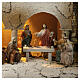 Baptism and Wedding at Cana 35x60x40 cm Easter nativity with 9 cm statues, MODULE 3 s4