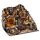 Neapolitan Nativity village with millstone, 50x60x60 cm, for 8-10 cm figures s5