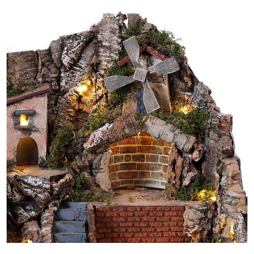 Décor de crèche avec meule 50x60x60 cm pour crèche napolitaine 8-10 cm 4