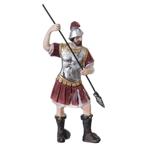 Gesù porta la croce con soldato romano presepe pasquale 9 cm 4