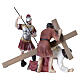 Gesù porta la croce con soldato romano presepe pasquale 9 cm s6