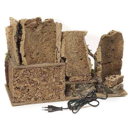 Szopka górska z figurkami Moranduzzo 10 cm, wiatrak, 28×42×18 cm 4