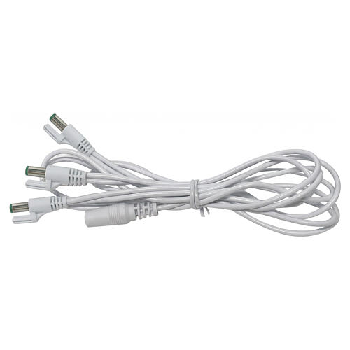 Lemax Type-L to 3 Type-U white extension cable, 0.8x40x0.4 in - 44340 1