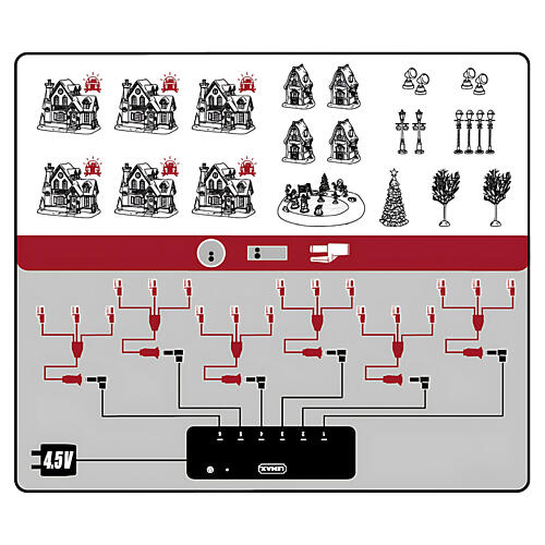 Unité de commande Lemax avec télécommande et adaptateur européen 4,5 V 2000 mA blanc - 54521 2