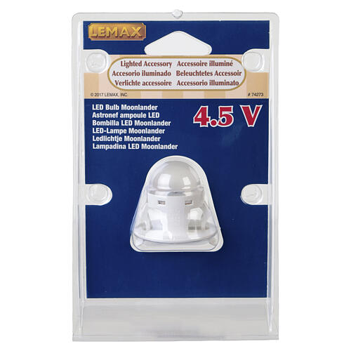 Lampadina LED Moonlander accessorio luminoso Lemax 4x4x4 cm - 74273 2
