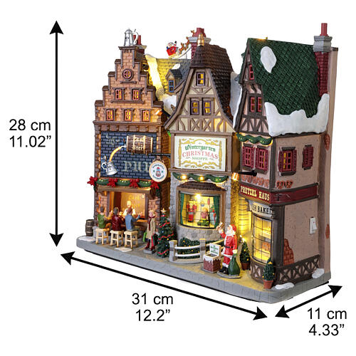 Wintergarten Lane facciata illuminata Lemax 28x31x11 cm - 5701 3