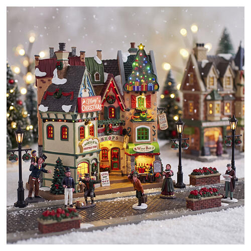 Tis The Season Shops facciata illuminata Lemax 28x26x10 cm - 15804 2