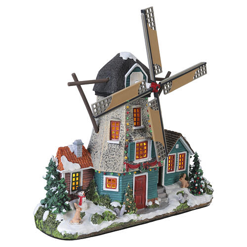 Windmill beleuchtete Windmühle Lemax 28x29x10 cm batteriebetrieben - 25333 4
