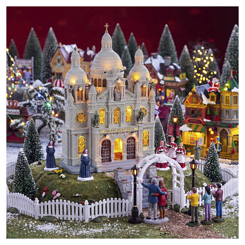Europe Cathedral facciata illuminata Lemax 32x25x11 cm - 25334 2