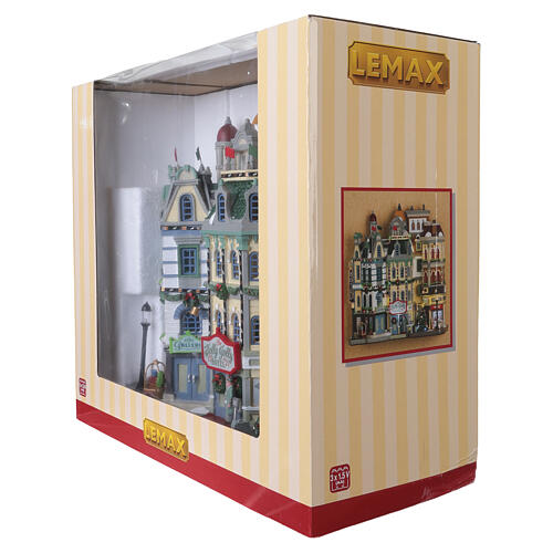 The Holly Jolly Hotel facciata illuminata Lemax Caddington Village 28x28x10 cm - 35028 8