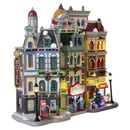 The Holly Jolly Hotel – fasada hotelowa, Lemax,  28x28x10cm - 35028 4