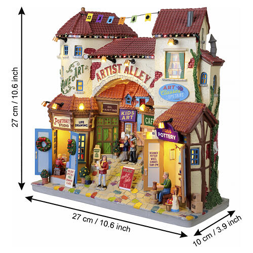 Artist Alley fachada iluminada Lemax Caddington Village 27x27x10 cm - 45226 3