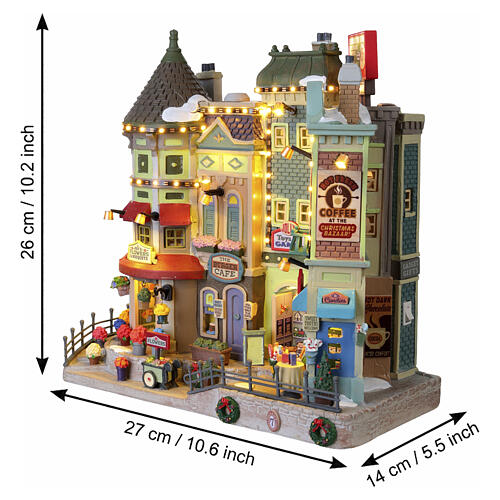 Jingle Bell Bazaar facciata illuminata Lemax Caddington Village 26x27x14 cm - 45227 3