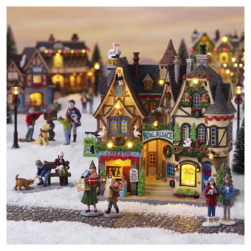 Noel Alsace fachada iluminada Lemax Caddington Village 28x25x9 cm - 55318 2