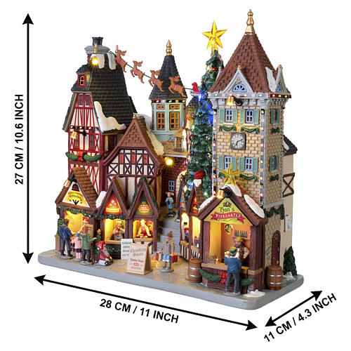 Christkindl Square beleuchtete Fassade Lemax Caddington Village 27x28x11 cm - 55319 3