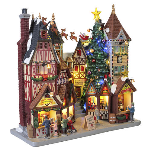 Christkindl Square beleuchtete Fassade Lemax Caddington Village 27x28x11 cm - 55319 4