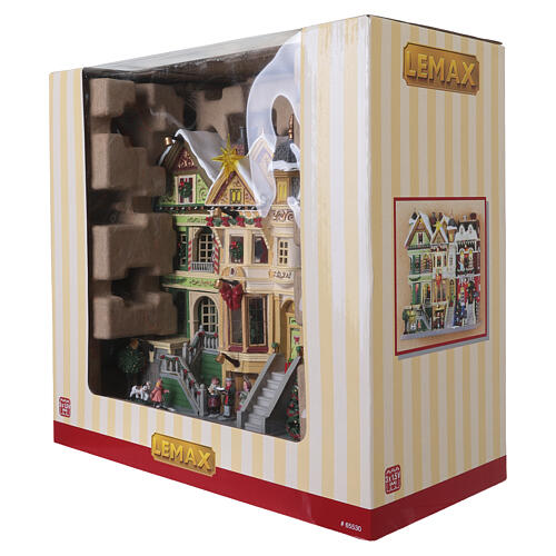 Christmas On Victoria Street facciata illuminata Lemax Caddington Village 26x29x11 cm - 65530 7