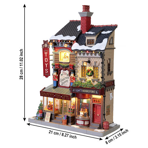 The Christmas Shoppe – fasada sklepów świątecznych, Lemax, 28x21x8 cm, 65568 3
