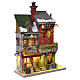 King's Corner Pub facciata illuminata Lemax Caddington Village 28x21x8 cm - 65569 s4