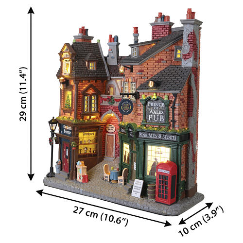 English Lane façade lumineuse Lemax 29x27x10 cm - 75197 3