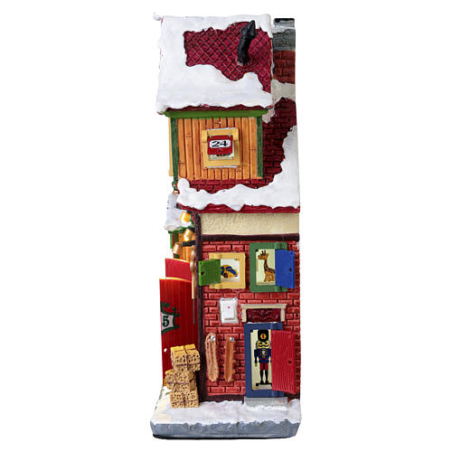 Dasher's Advent Stable facciata illuminata Lemax 27x25x11 cm - 95569 9