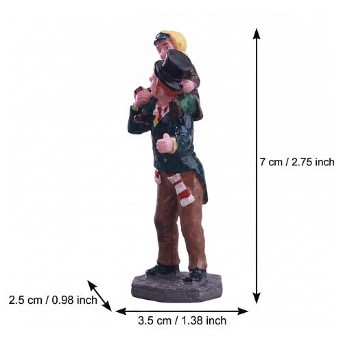 Bob Cratchit et Tiny Tim figurine Lemax Caddington Village 7x3x3 cm - 02403 2